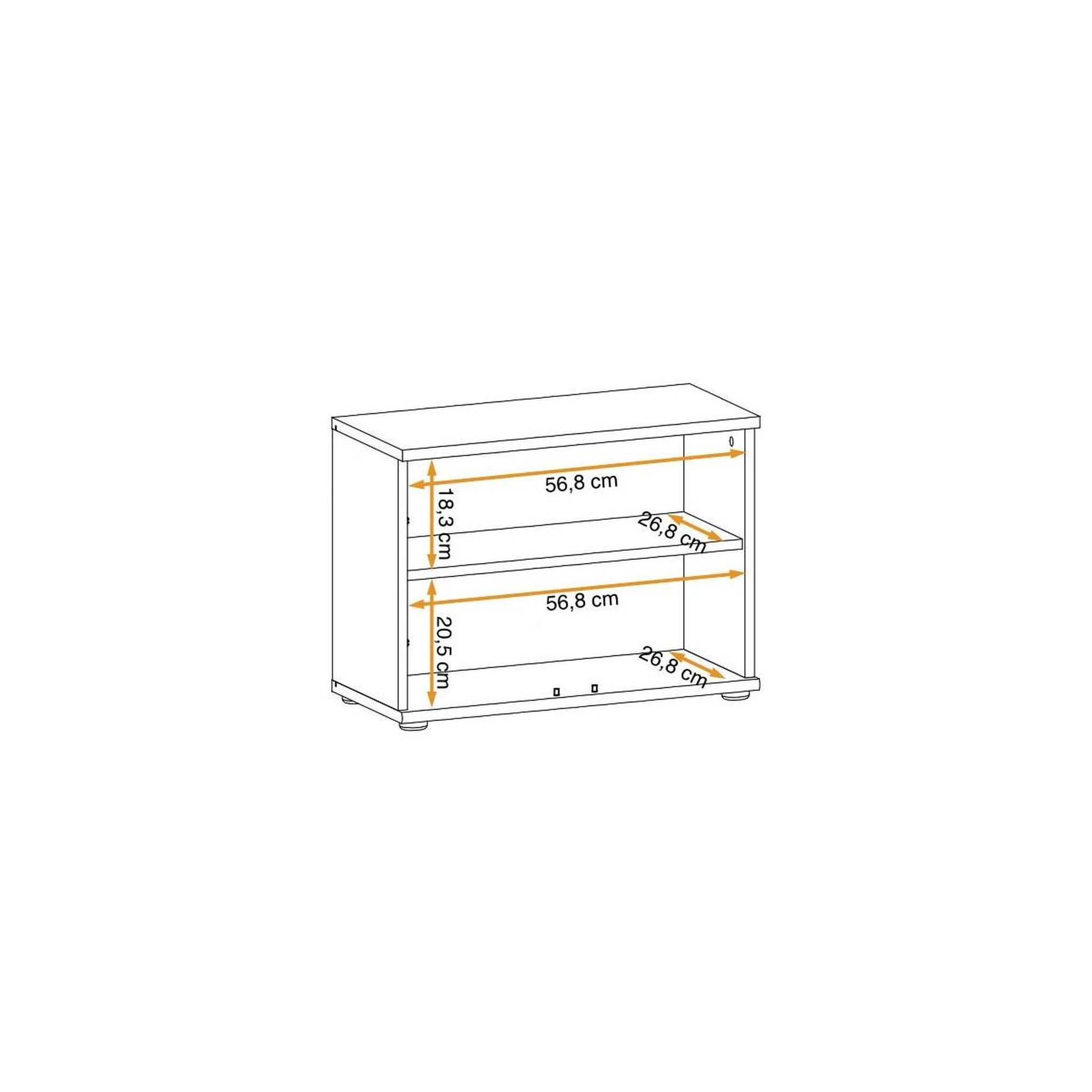 Voir la diapositive 3 : Paris Prix Meuble de rangement  armario  60cm chêne