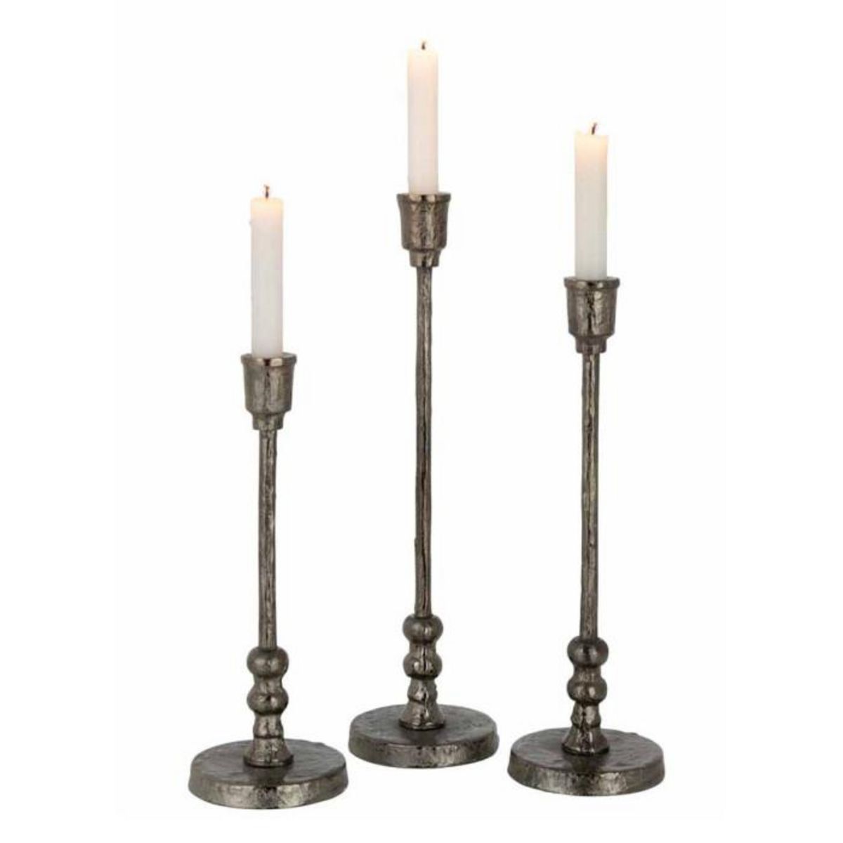 Paris Prix Lot de 3 Chandeliers Design  Becca  40cm Noir