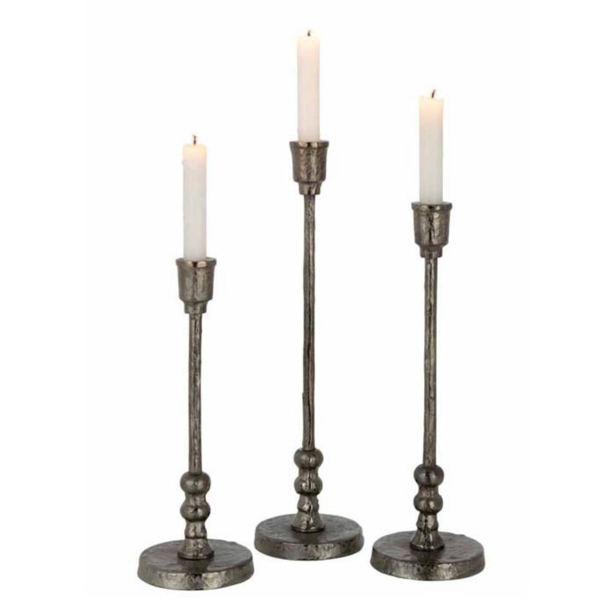 Paris Prix Lot de 3 Chandeliers Design  Becca  40cm Noir