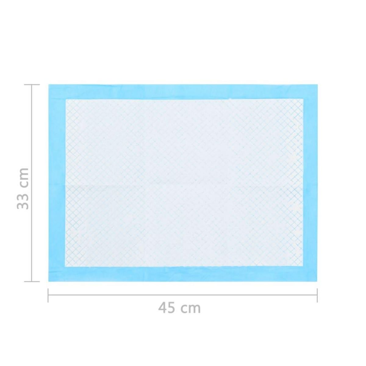 VIDAXL Tapis d'hygiene pour chiens 400 pcs 45 x 33 cm Tissu non tisse