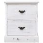 Voir la diapositive 3 : VIDAXL Tables de chevet 2 pcs Blanc 38x28x45 cm Bois de Paulownia