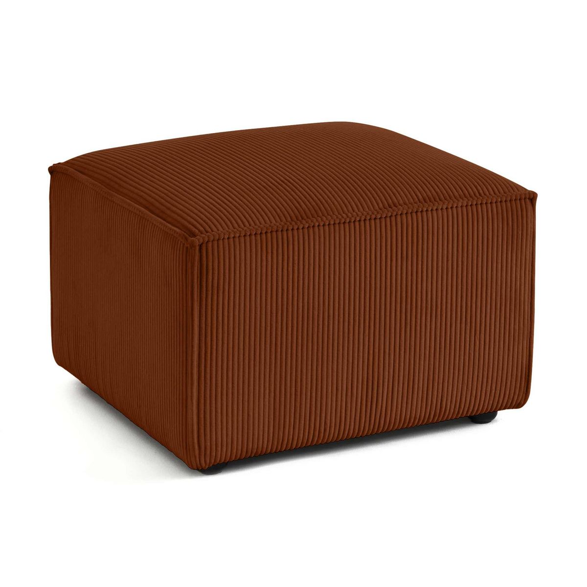 LISA DESIGN Arty - pouf d'appoint - en velours côtelé