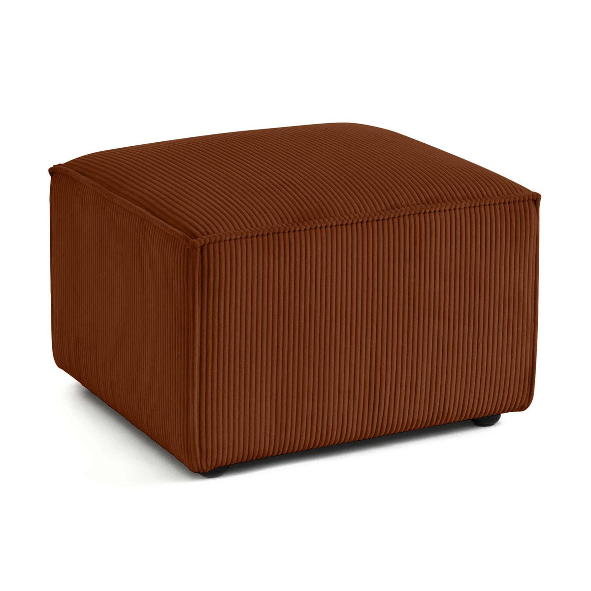 LISA DESIGN Arty - pouf d'appoint - en velours côtelé
