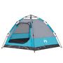 Voir la diapositive 5 : VIDAXL Tente de camping cabine 4 personnes bleu liberation rapide