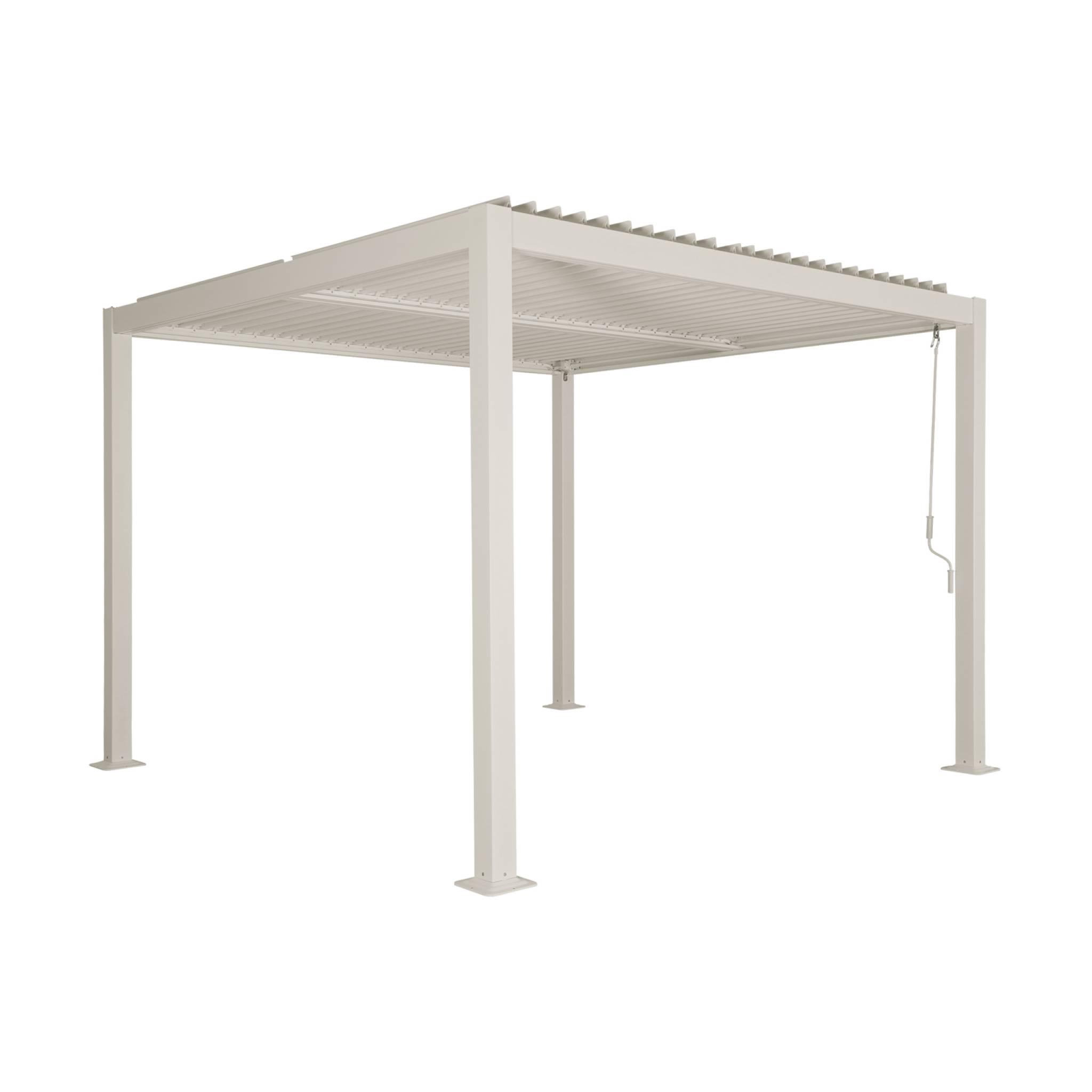 Voir la diapositive 1 : SWEEEK Pergola bioclimatique aluminium et acier lames orientables 3x3m Palace