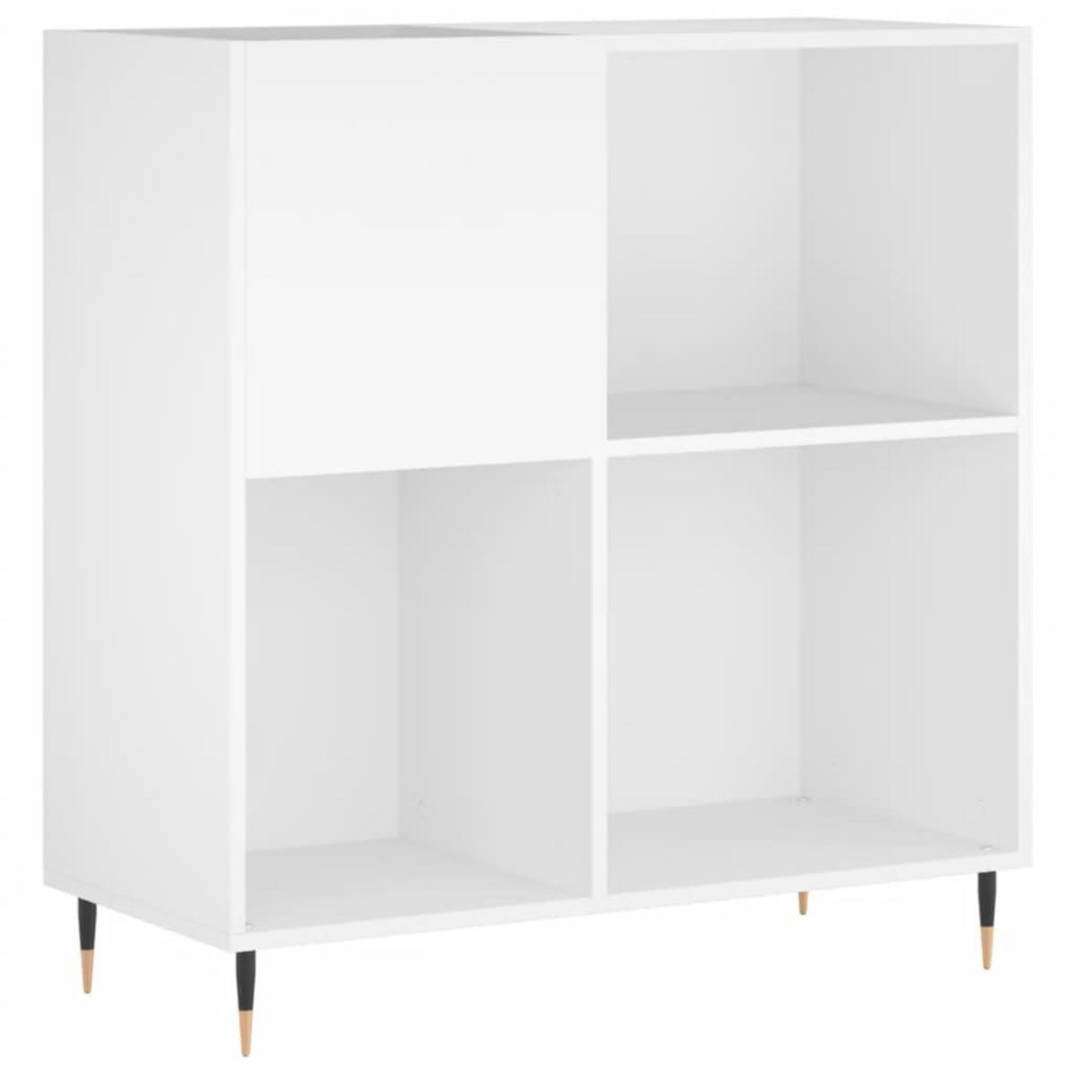 VIDAXL Armoire a disques blanc 84,5x38x89 cm bois d'ingenierie