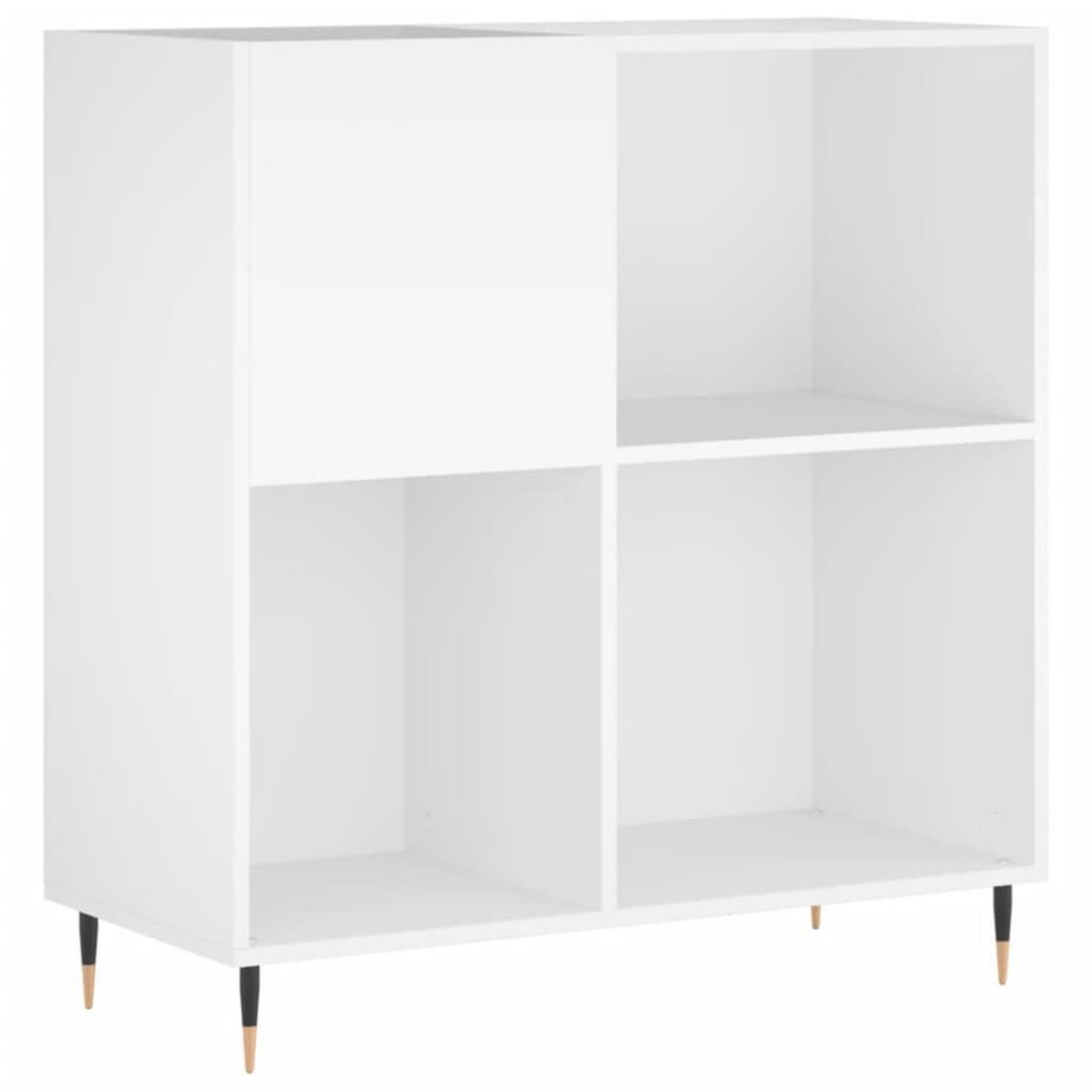 VIDAXL Armoire a disques blanc 84,5x38x89 cm bois d'ingenierie