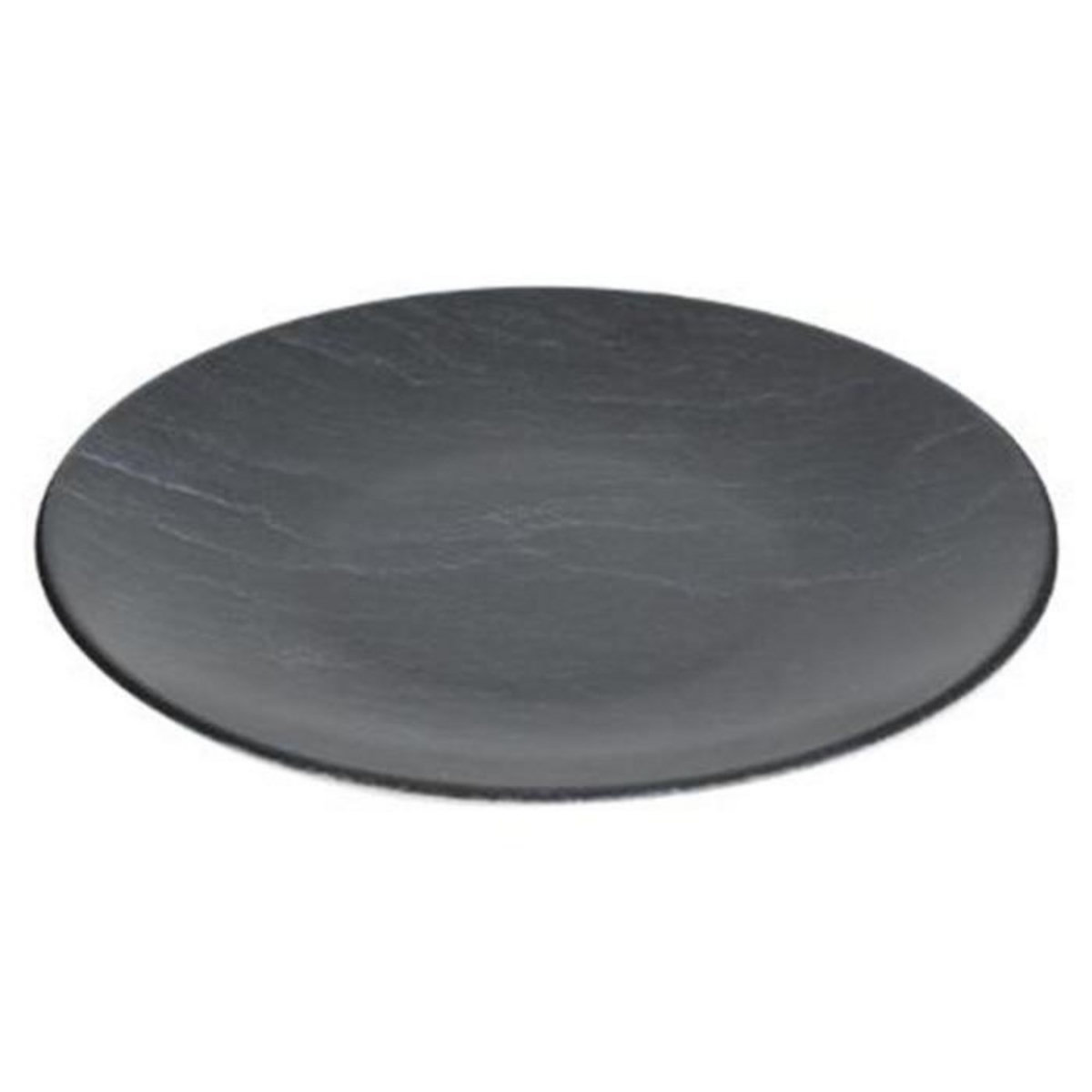 SECRET DE GOURMET Lot de 6 Assiettes à Dessert  Cadence  20cm Noir