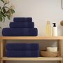 Voir la diapositive 3 : VIDAXL Serviettes de douche 2 pcs bleu marine 70x140 cm 100% coton