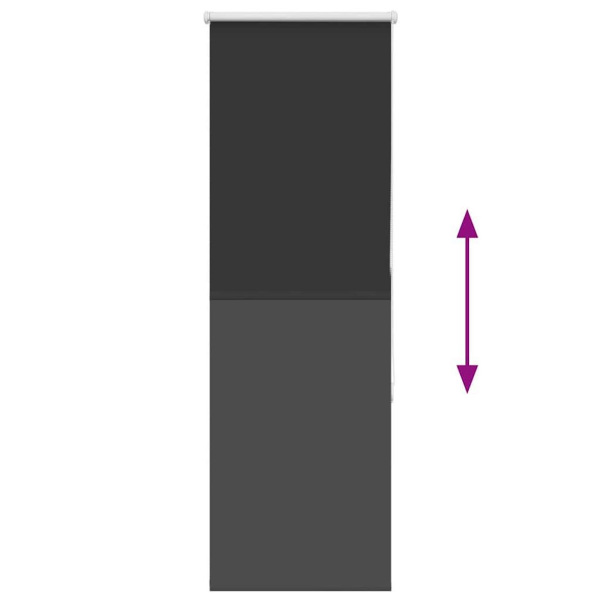 VIDAXL Store enrouleur occultant largeur du tissu 45,7 cm polyester