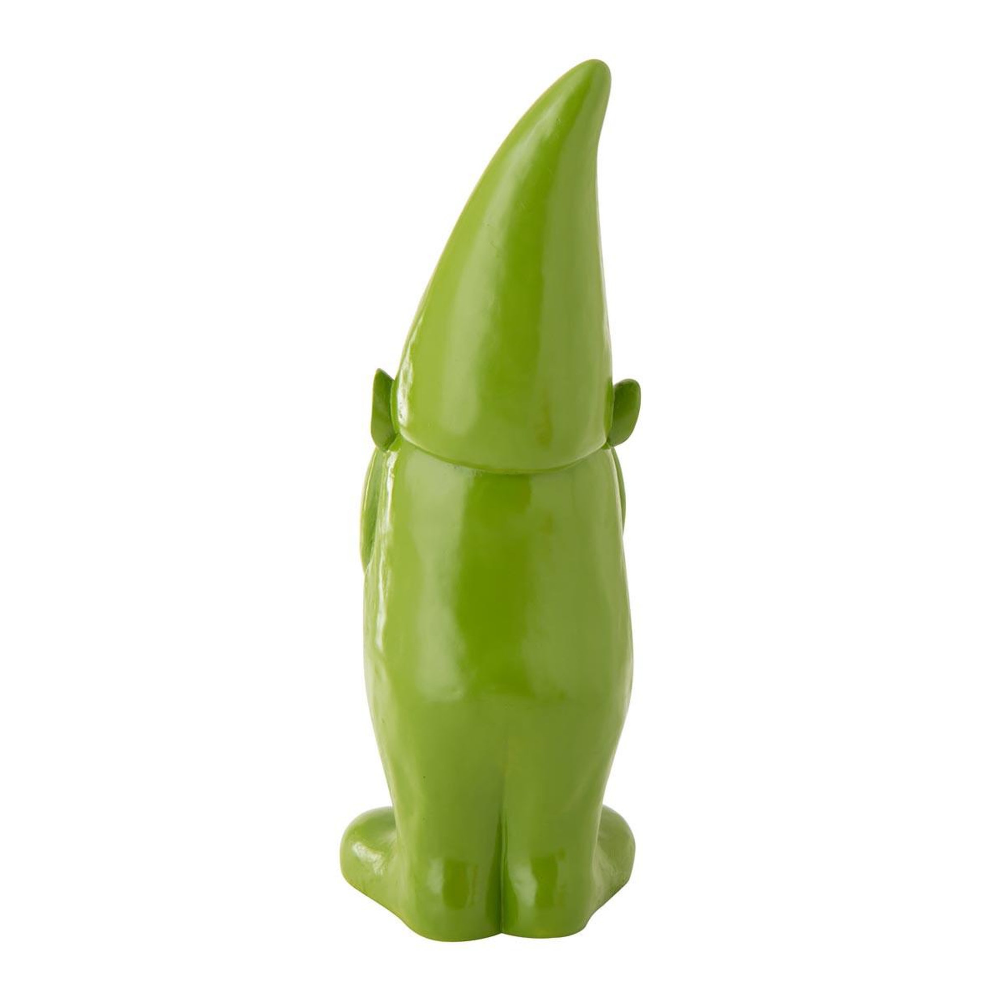 Voir la diapositive 2 : J-LINE Statue lutin d'extérieur  unie  142cm vert