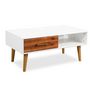 Voir la diapositive 3 : VIDAXL Table basse Bois d'acacia massif 90x50x40 cm