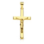 Voir la diapositive 1 : L'ATELIER D'AZUR Pendentif  - Médaille Christ sur la Croix Or 18 Carats 750 Jaune - Chaines Offertes