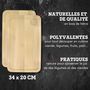 Voir la diapositive 3 : FM PROFESSIONAL Planche à découper, hêtre avec rigolle et collecteur de sang 34 x 20 cm, par 2 FM Professional Gourmet édition