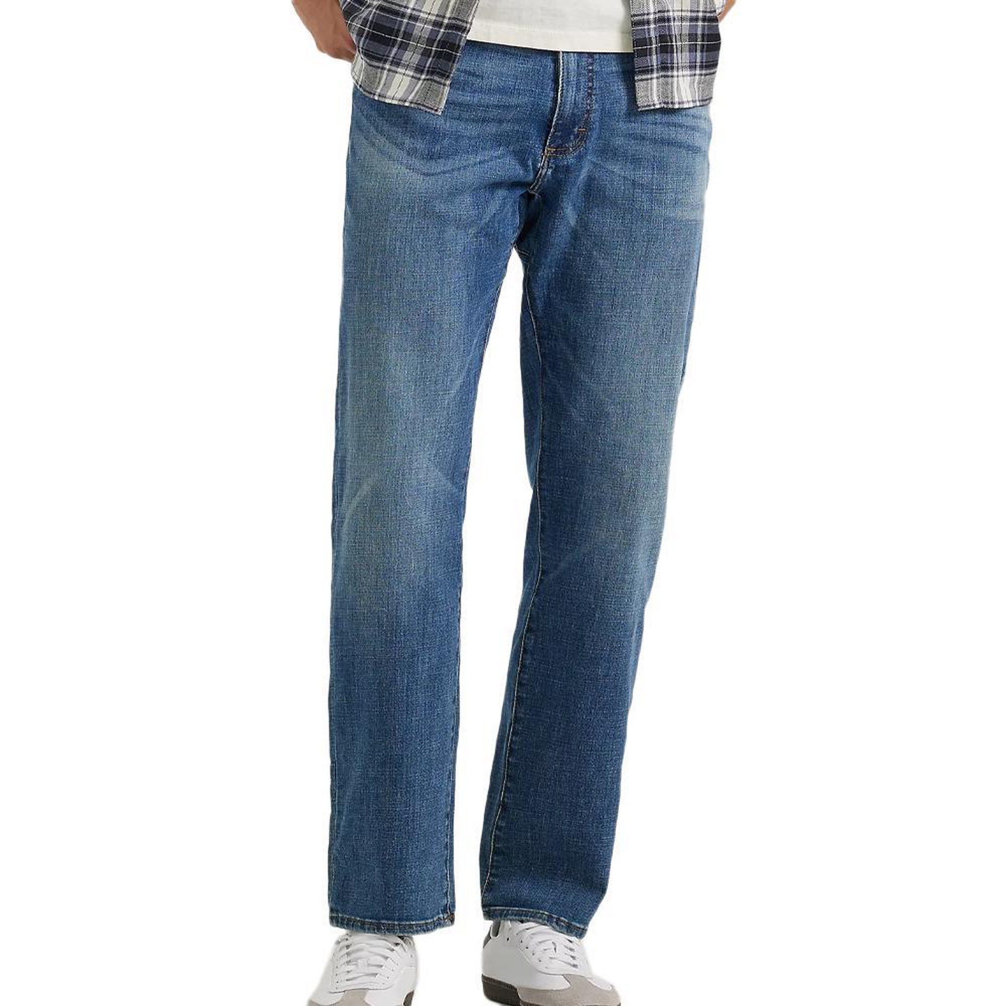 LEE Jean Straight Bleu Homme Lee Elmside. Coloris disponibles : Bleu