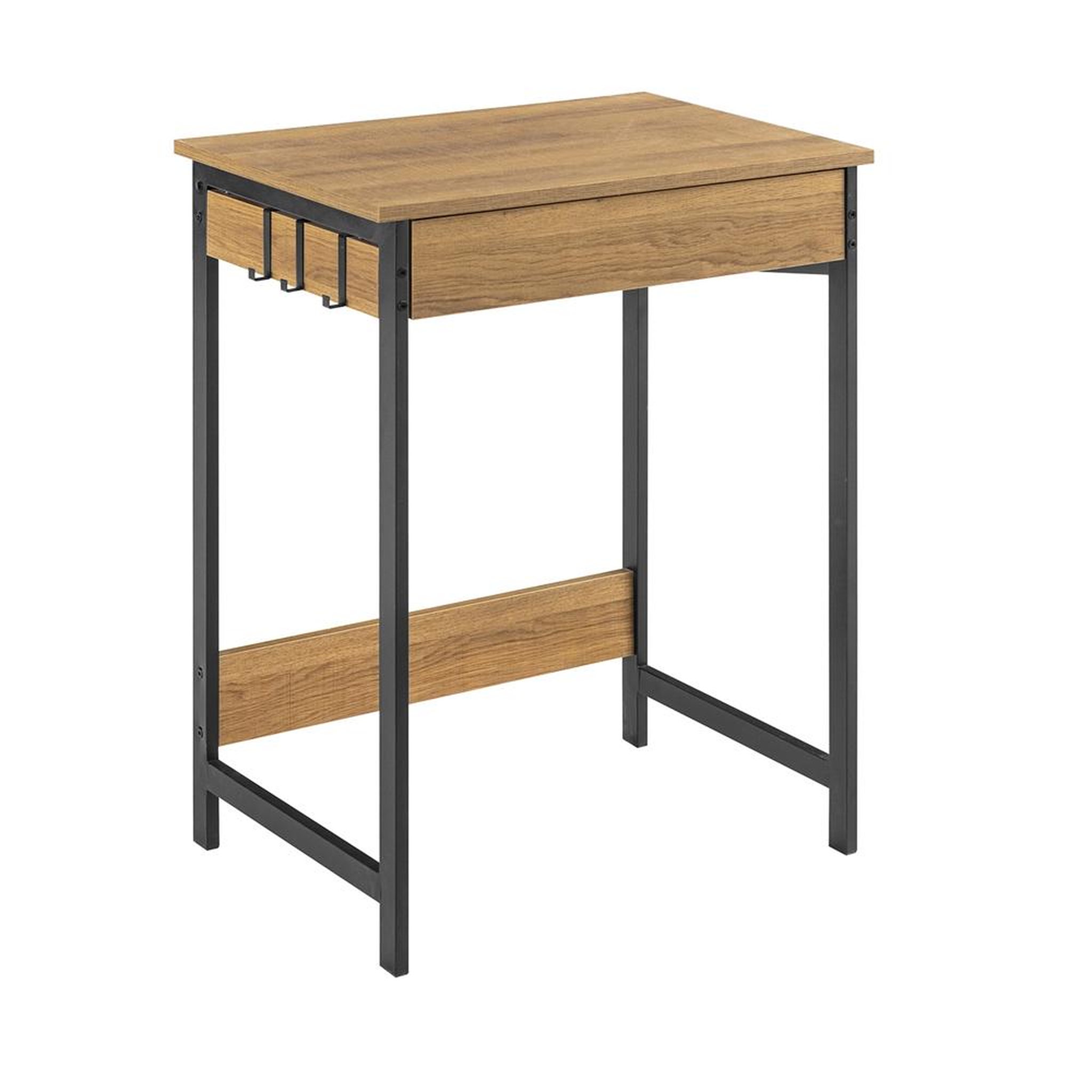 SOBUY SoBuy - Bureau Informatique à un tiroir - Industriel - FWT43. Coloris disponibles : Marron, Blanc