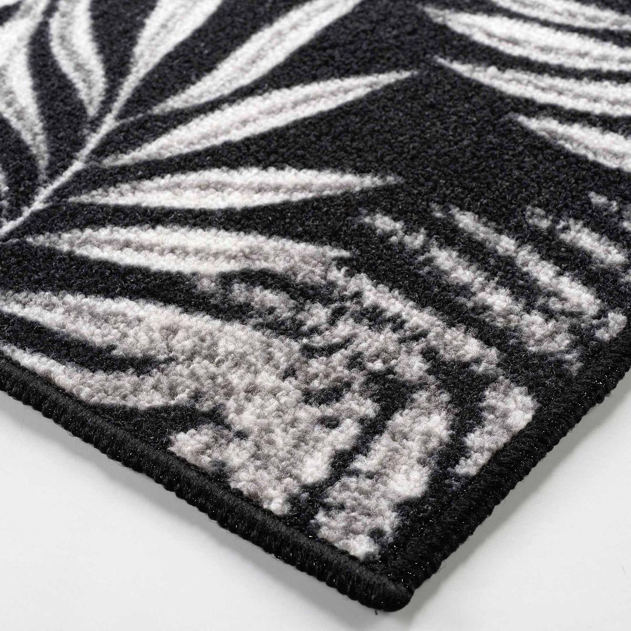 Voir la diapositive 2 : Douceur d'Intérieur Tapis imprimé  amber  50x120cm noir