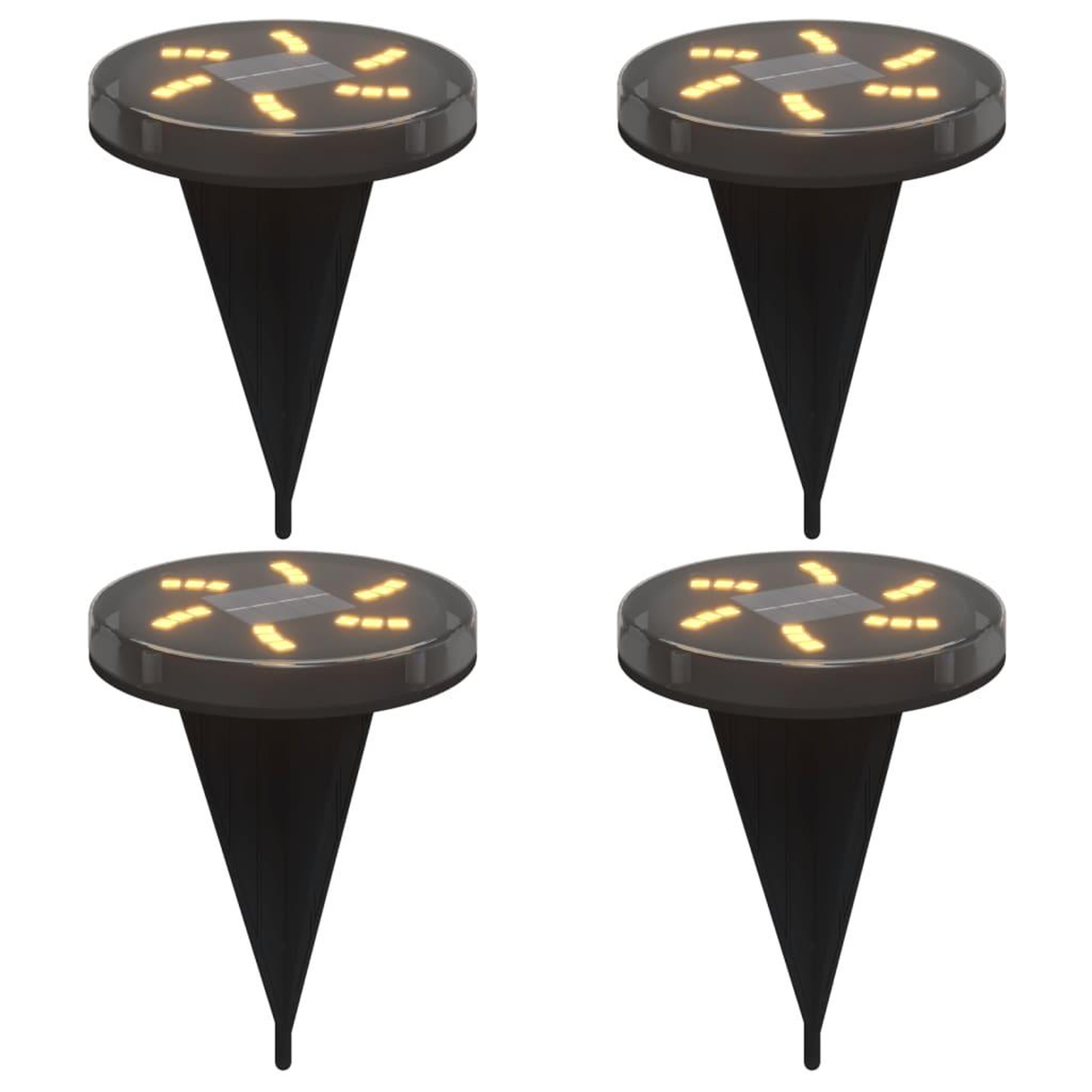 Voir la diapositive 2 : VIDAXL Lampes solaires de sol et piquets de sol exterieur 4 pcs