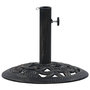 Voir la diapositive 3 : VIDAXL Socle de parasol Noir et bronze 9 kg 40 cm Fonte