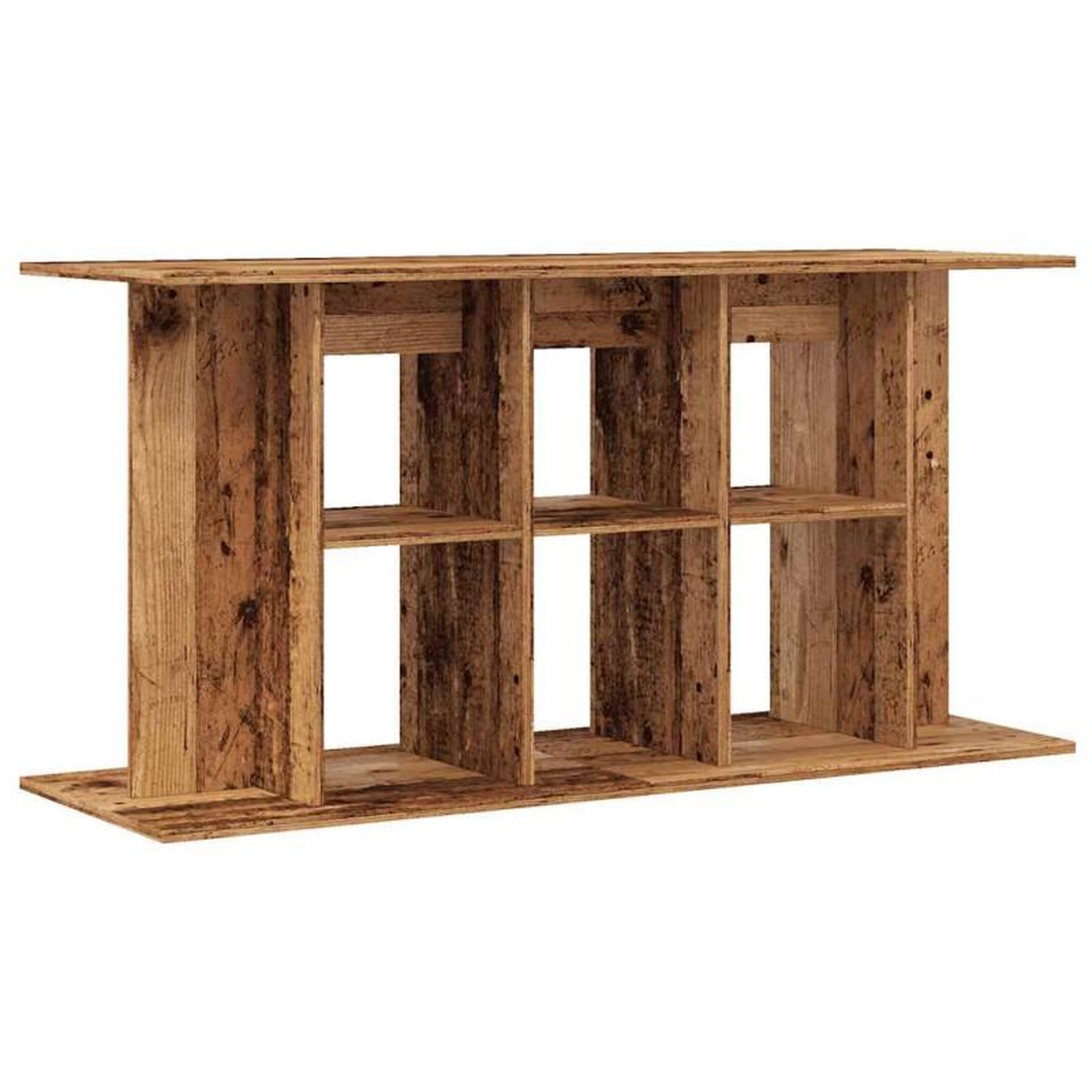 Voir la diapositive 2 : VIDAXL Support pour aquarium vieux bois 120x40x60 cm bois d ingénierie