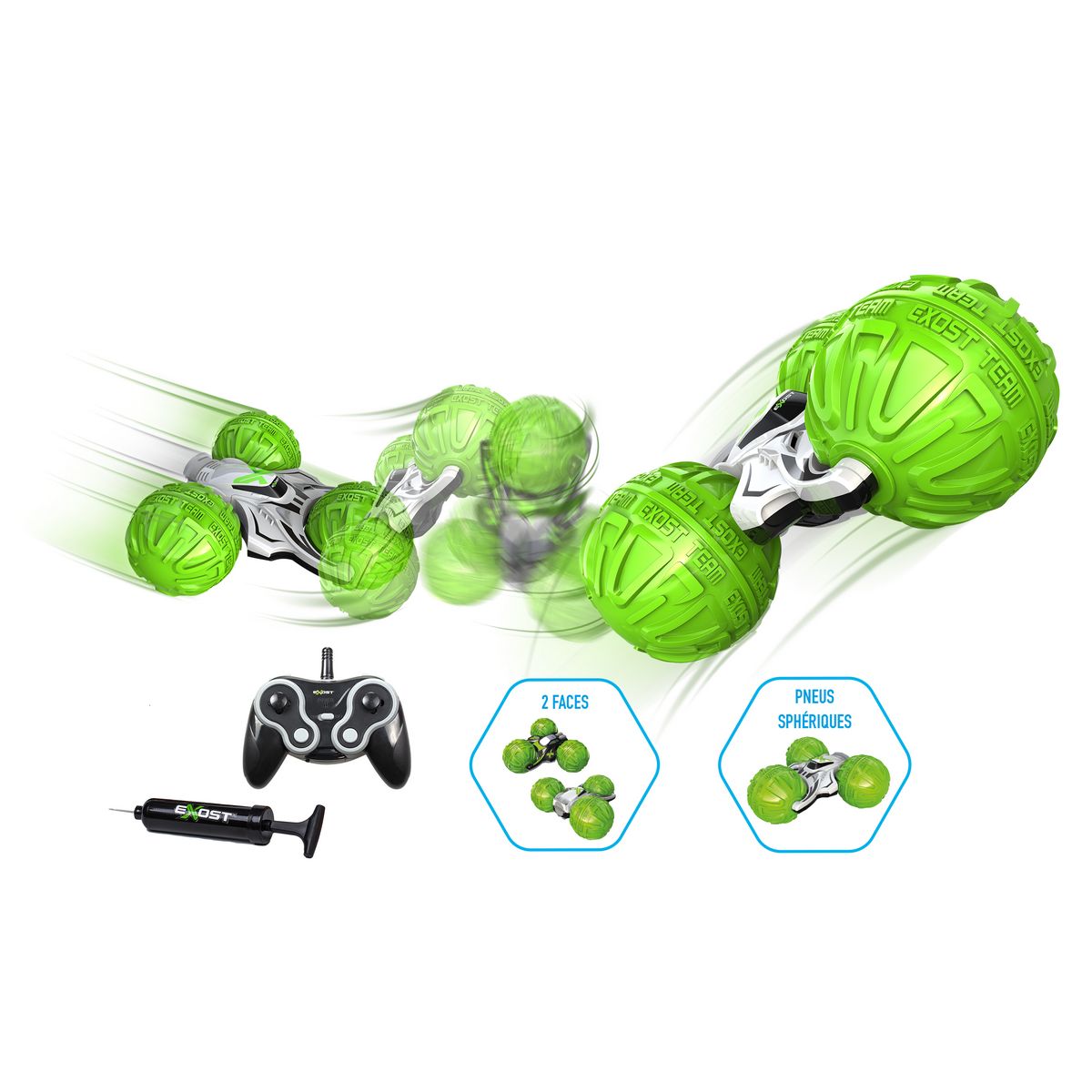 SILVERLIT Exost - Véhicule radiocommandé 360 Tornado Spheric 1/10ème 2.4 GHz