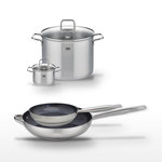 ELO Lot Poêles 24/32 cm et Faitouts 14/26 cm Elo Profi Therm Platinum