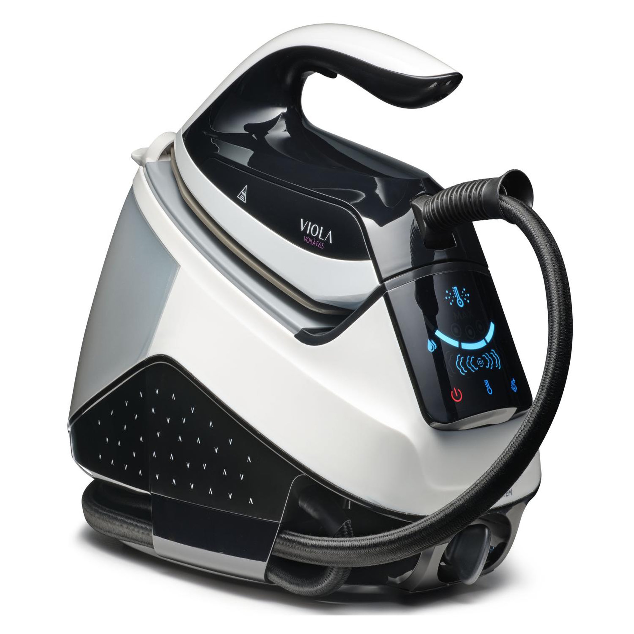 VIOLA Voilà f.6.5 centrale vapeur, pression de 6,5 bars, écran tactile, débit vapeur 400g, repassage facile avec système sans réglage, legere et puissante, défroissage vertical, réservoir amovible de 1,7l