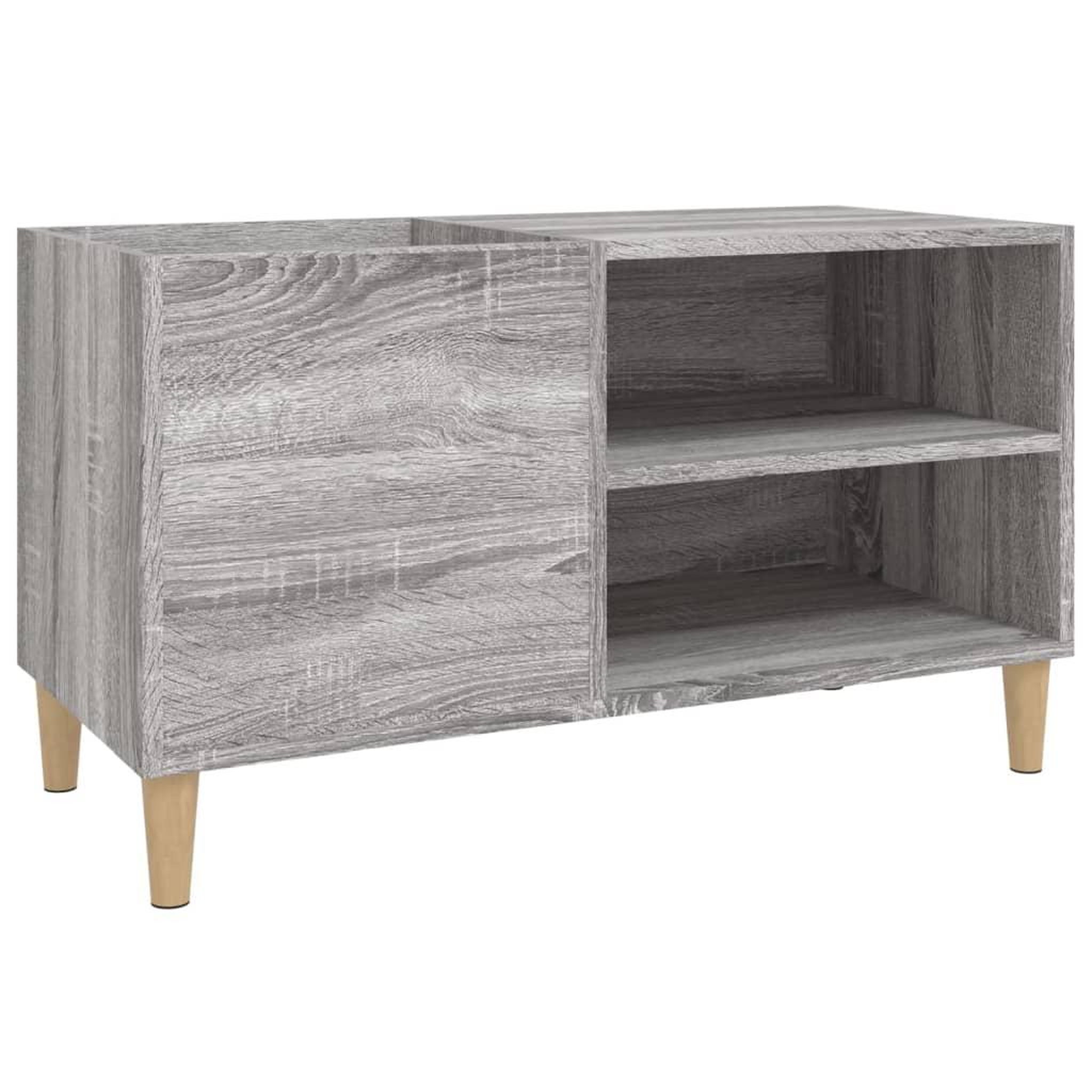Voir la diapositive 2 : VIDAXL Armoire a disques sonoma gris 84,5x38x48 cm bois d'ingenierie