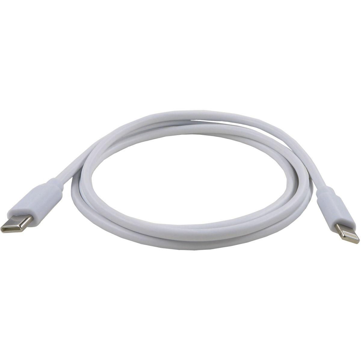 Listo Câble Lightning USB-C vers Lightning 90cm Non MFI Blanc