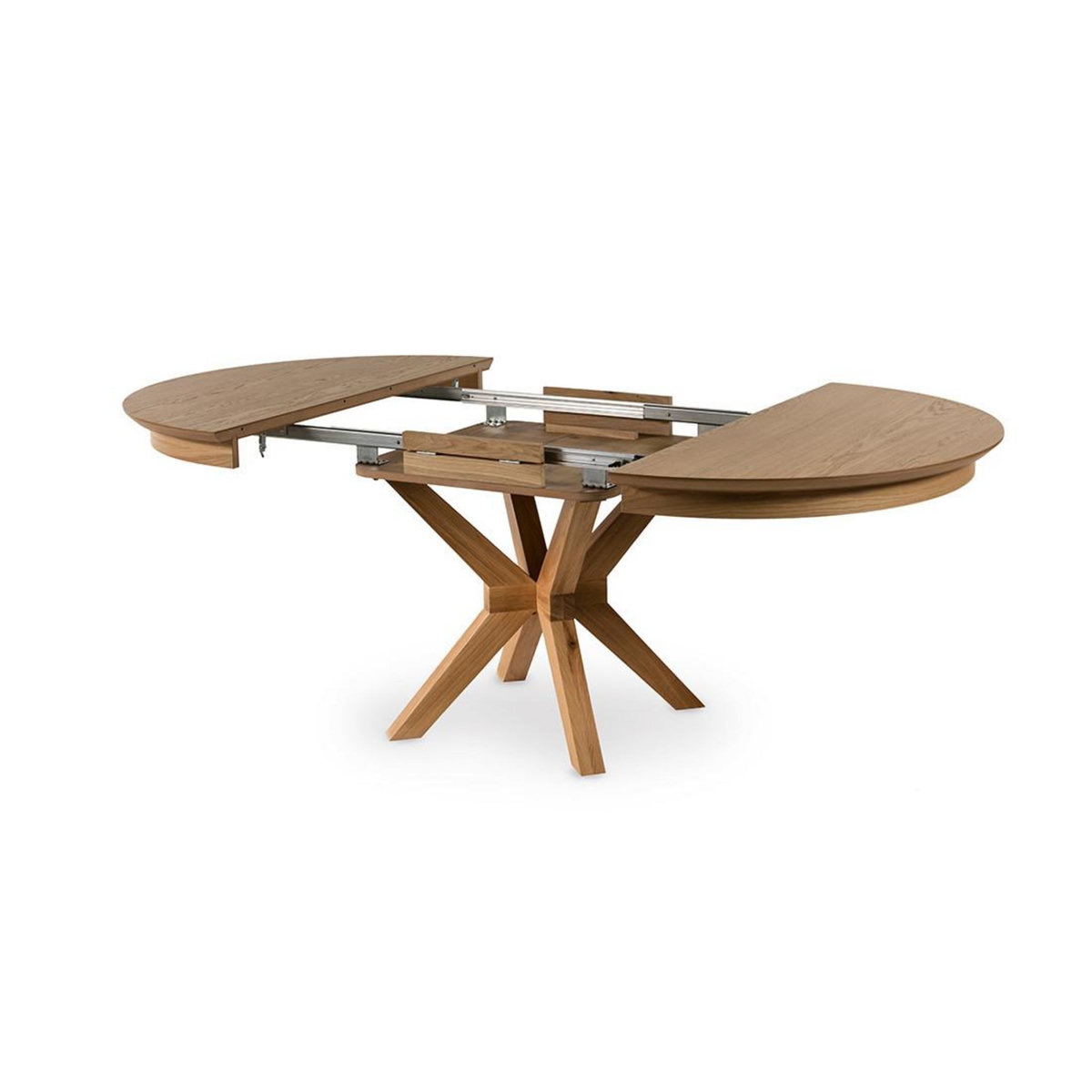 LISA DESIGN Virtuoso - table à manger ronde extensible - effet bois - 4 à 8 personnes - bois