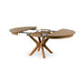 Voir la diapositive 3 : LISA DESIGN Virtuoso - table à manger ronde extensible - effet bois - 4 à 8 personnes - bois