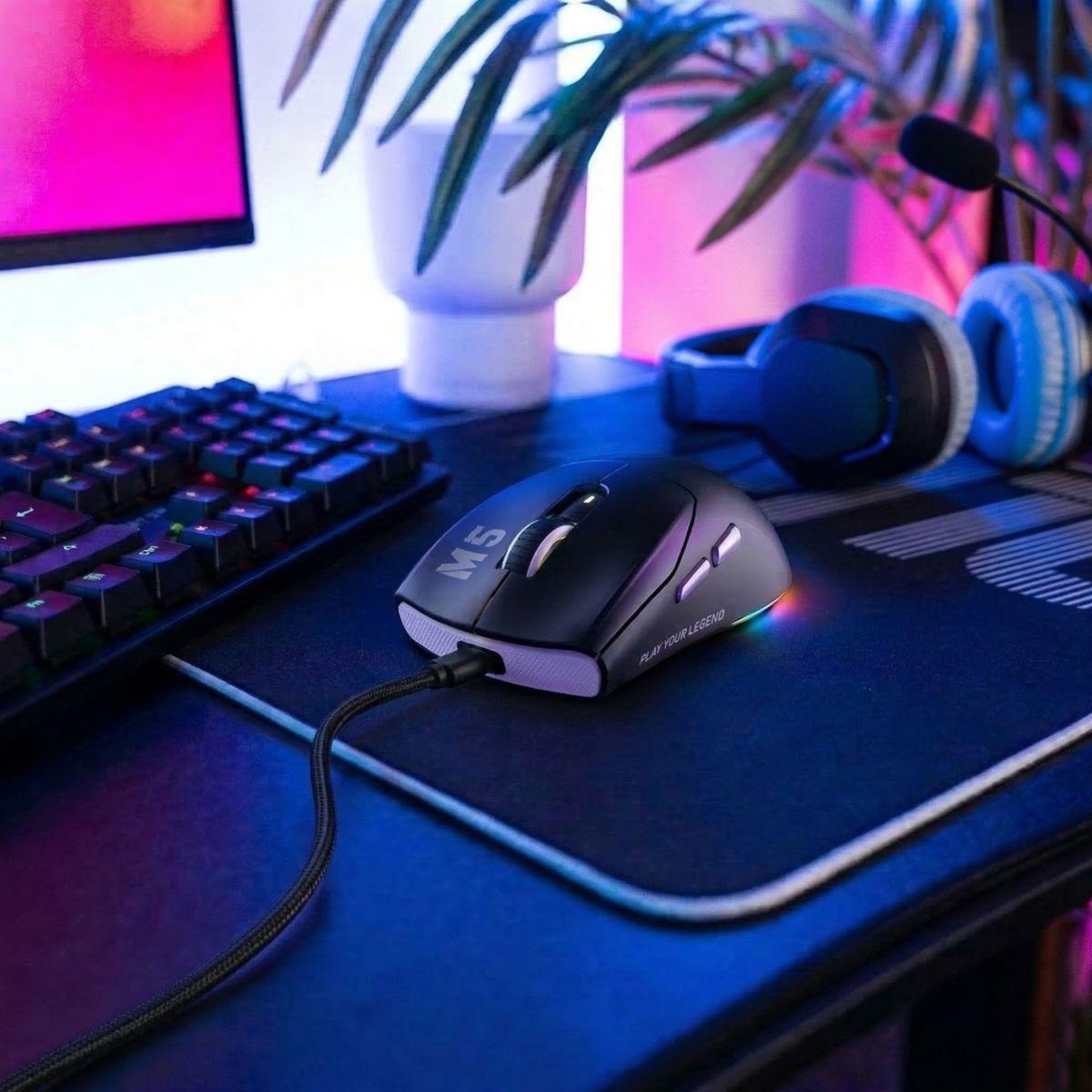 Voir la diapositive 4 : SKILLKORP Souris gamer filaire m5 v2 filaire access