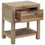 Voir la diapositive 3 : VIDAXL Tables de chevet avec tiroirs 2 pcs 40x30x48 cm Acacia solide
