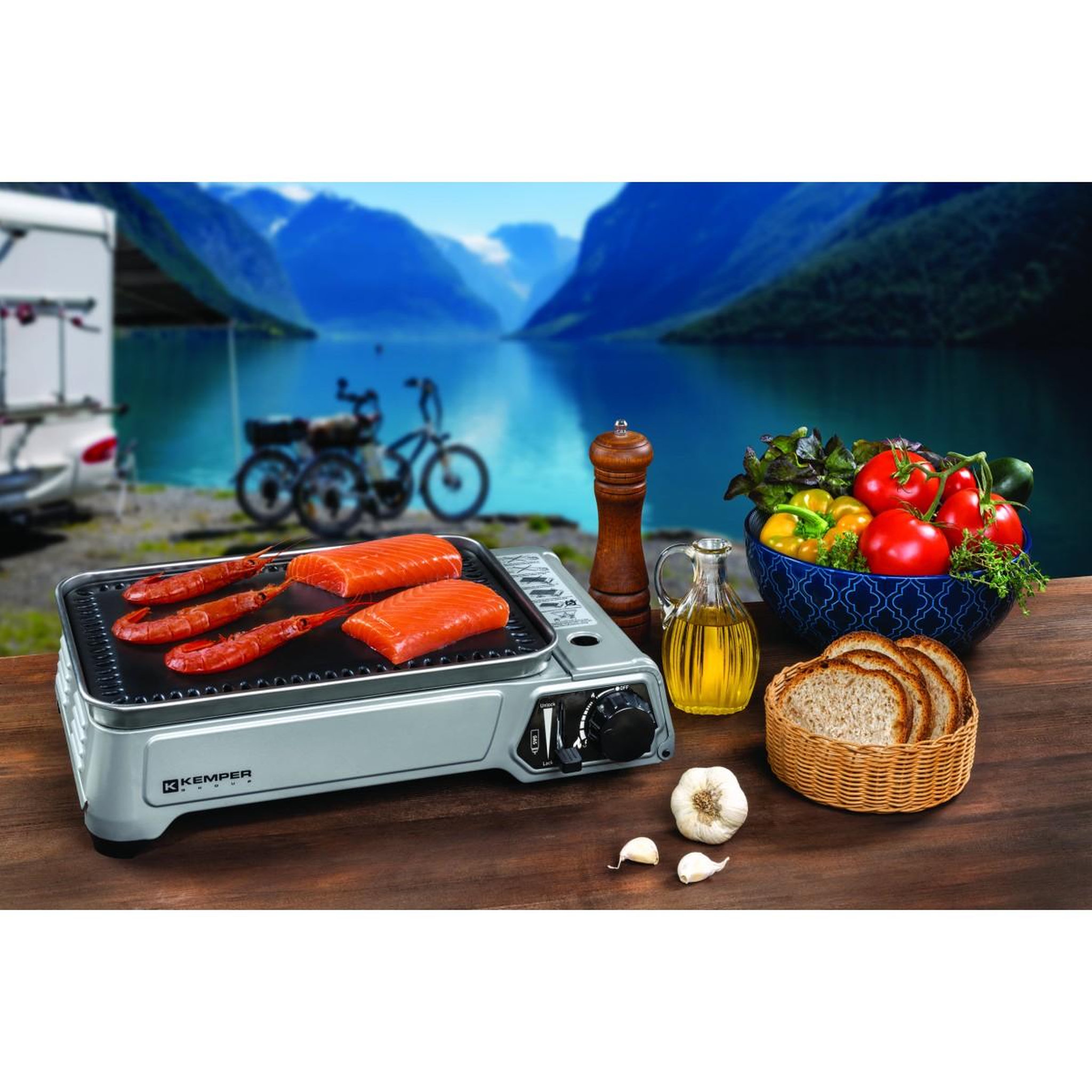 Voir la diapositive 3 : Kemper Réchaud portable à gaz - 676426