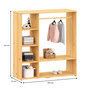 Voir la diapositive 5 : IDIMEX Penderie enfant RAFAEL avec étagères en pin massif