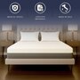 Voir la diapositive 4 : THE WHITE STONE Matelas 80x190 en Mémoire de Forme Breeze & Ressorts Ensachés | Hauteur 25 cm | Respirant, Anallergique & Antibactérien | Housse Déhoussable