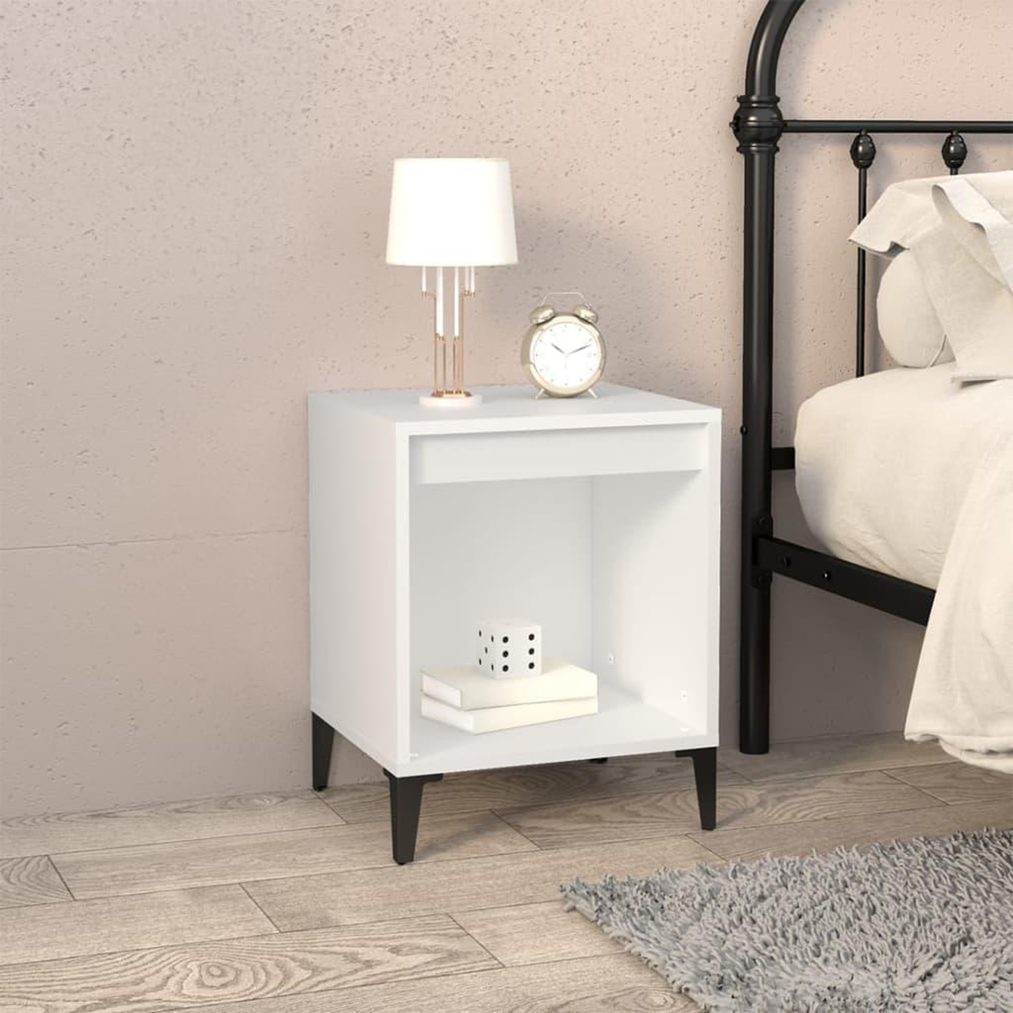 Voir la diapositive 3 : VIDAXL Tables de chevet 2 pcs Blanc 40x35x50 cm