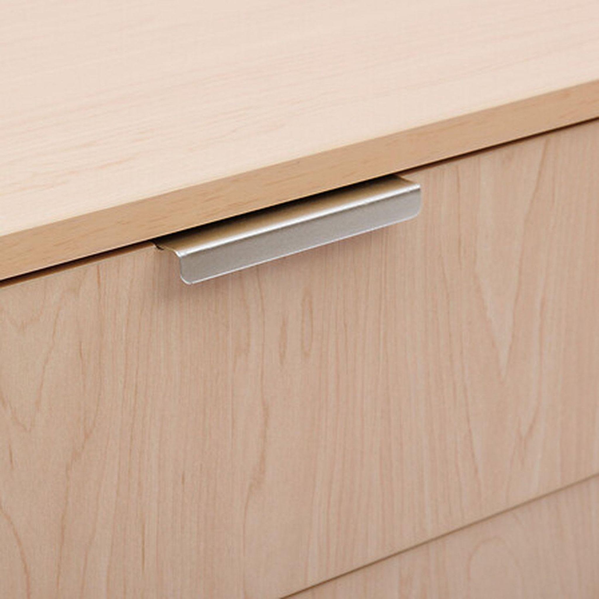 Voir la diapositive 6 : FIVE Meuble bas 1 porte et 1 tiroir effet bois clair liora - beige
