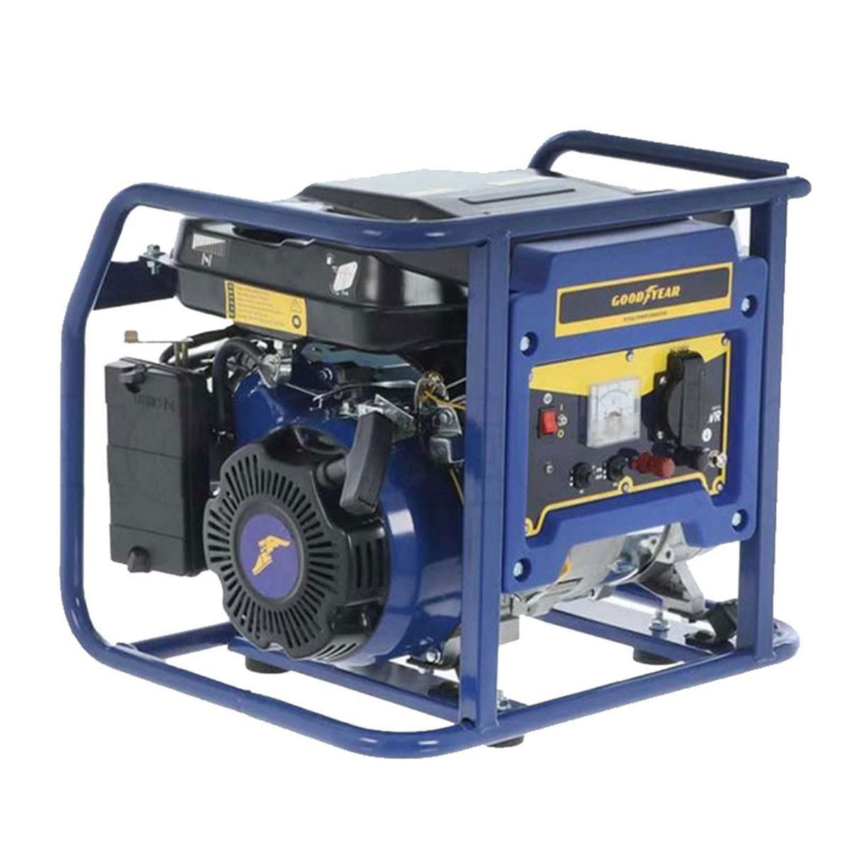 GOODYEAR Groupe électrogène Essence Moteur 94 Cm3 4T OHV 2.5CV 1100W AVR Autonomie 8h GOODYEAR