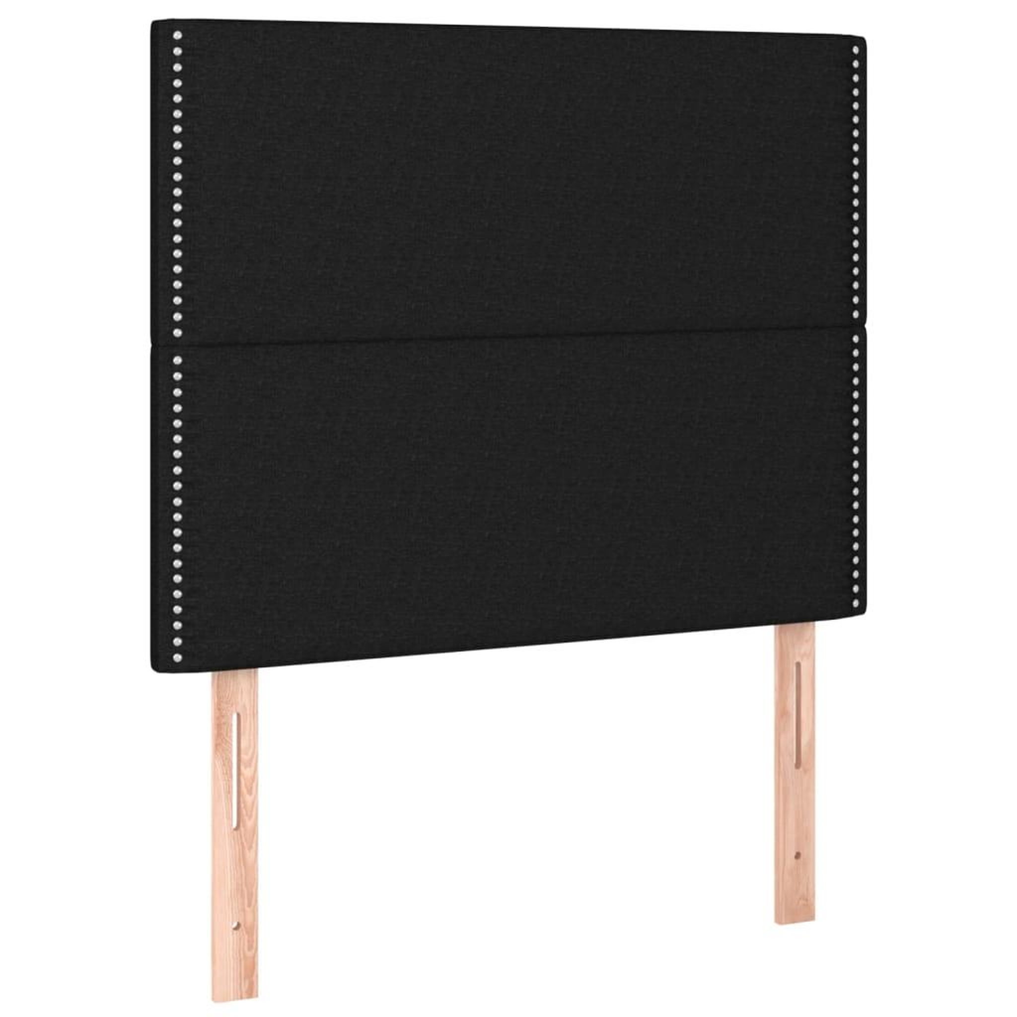 Voir la diapositive 4 : VIDAXL Tete de lit a LED Noir 90x5x118/128 cm Tissu