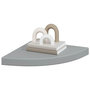 Voir la diapositive 4 : VIDAXL Etageres d'angle flottantes 2 pcs gris 35x35x3,8 cm MDF