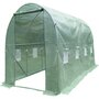 Voir la diapositive 1 : Habitat et Jardin Serre tunelle de jardin 4,5 x 2 m  Lys  - 9 m² - 130g - Vert