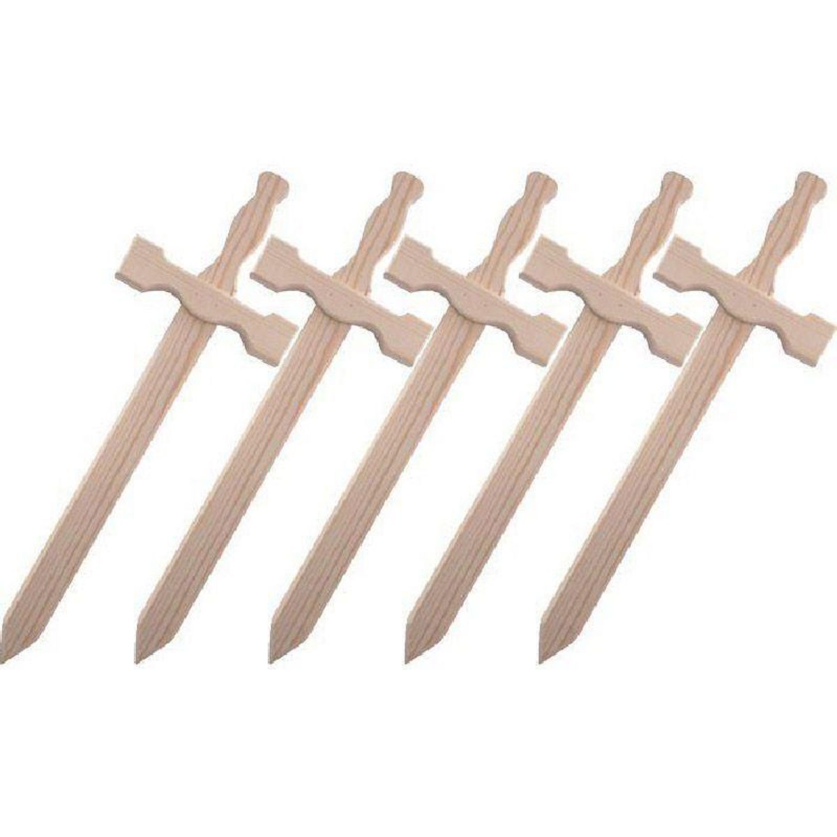 Graine créative 5 épées en bois 39 x 13 cm