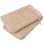 Voir la diapositive 2 : ACTUEL Lot de 2 gants de toilette coton bio organic 540gr/m2