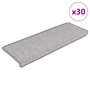 Voir la diapositive 1 : VIDAXL Tapis d'escalier autocollants 30 pcs 65x21x4 cm platine