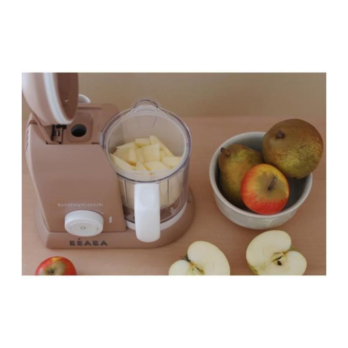 BEABA BEABA EXCLUSIVITE, Babycook solo, robot bébé 4 en 1, cuiseur-mixeur, Pralin