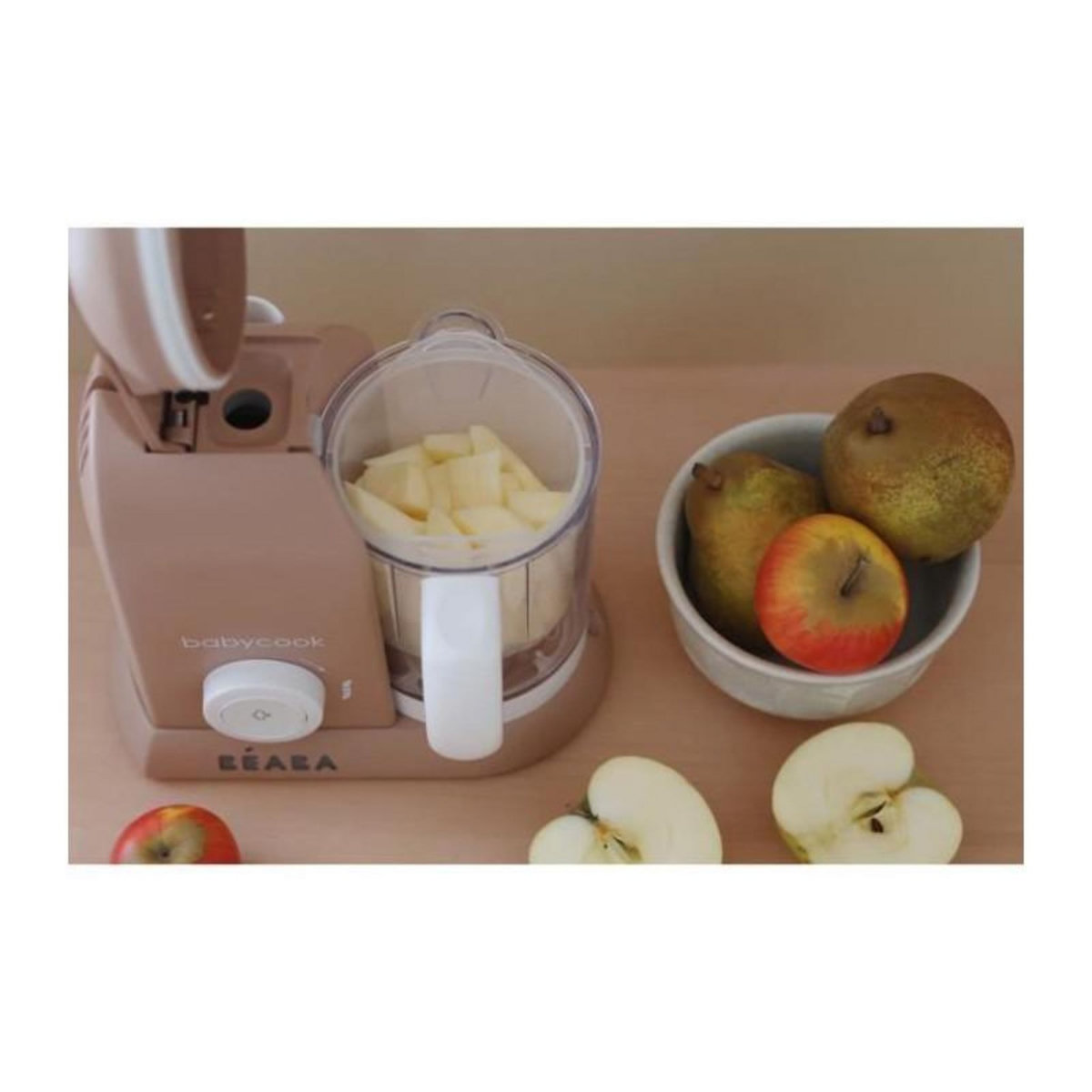 BEABA BEABA EXCLUSIVITE, Babycook solo, robot bébé 4 en 1, cuiseur-mixeur, Pralin