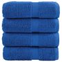 Voir la diapositive 1 : VIDAXL Serviettes d invité de qualité supérieure SOLUND 4 pcs bleu