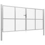 Voir la diapositive 2 : VIDAXL Porte de jardin Acier galvanise 415x200 cm Argente