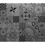 HABITABLE Crédence adhésive en alu imitation Métal - L. 70 x l. 40 cm - Noir